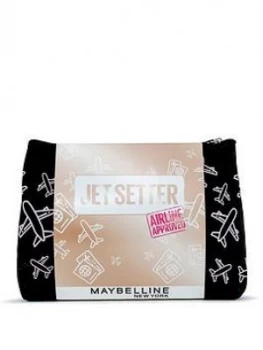 Maybelline Maybelline Makeup Kit Jet Setter Primer, Mascara, Lipstick, Blusher & Micellar Water Christmas Gift Set Travel Kit For Her