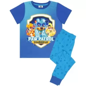 Paw Patrol Boys Mighty Pups Pyjama Set (4-5 Years) (Blue)