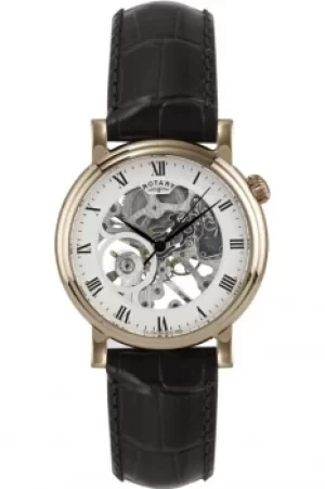 Mens Rotary Skeleton Mechanical Watch GS02843/02