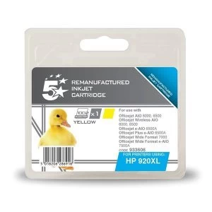 5 Star Office HP 920XL Yellow Ink Cartridge