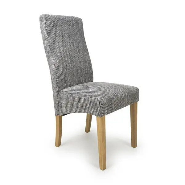 Shankar Bailey Tweed Grey Dining Chairs - Grey 584498cm