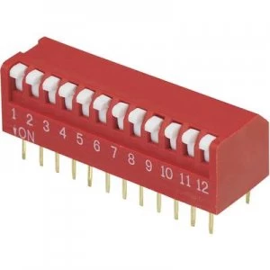 DIP switch Number of pins 12 Piano type TRU COMPONENTS DPR 12