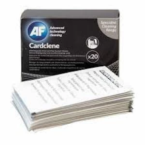 AF Cardclene ATM Magnetic HeadChip Cleaning Card Pack of 20 CCE020C