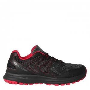 Karrimor Caracal Mens Trail Running Shoes - Black/Grey/Red