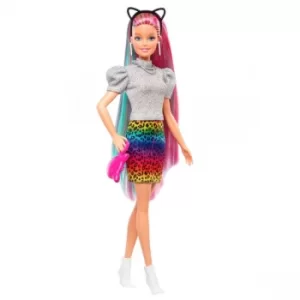 Barbie Rainbow Cheetah Hair Doll