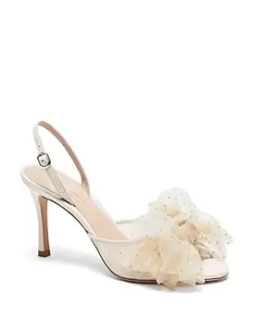 kate spade new york Womens Bridal Sparkle Slingback Sandals
