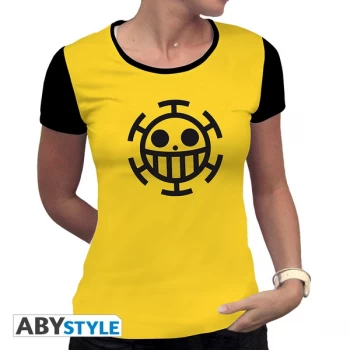 One Piece - Trafalgar Law Womens X-Large T-Shirt - Yellow