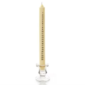 Premier Decorations Premier Advent Taper Candle and Holder