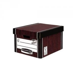 Fellowes R Kive Premium Presto Classic Storage Box Woodgrain