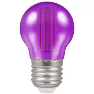 Crompton Lamps LED Golfball 4.5W E27 Harlequin IP65 Purple Translucent