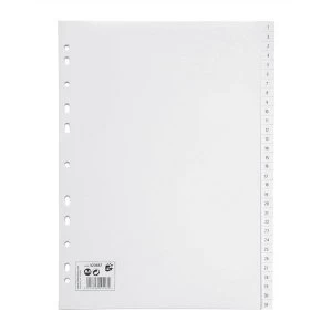 5 Star Office Index Multipunched 130 micron Polypropylene 1 31 A4 White