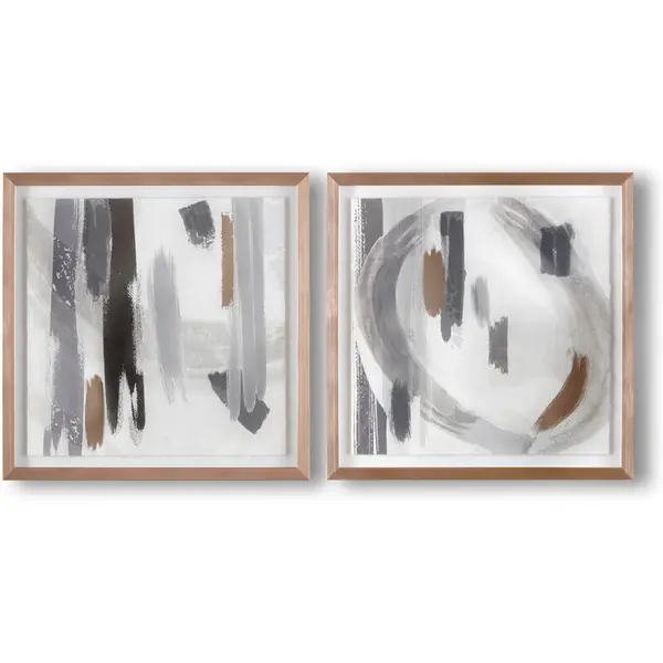 ART FOR THE HOME Art For The Home - Milan Abstracts Set of 2 Framed Prints 113229