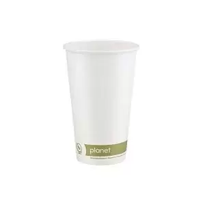 Planet 16oz Single Wall Plastic-Free Hot Cup Pack of 50 PFHCSW16