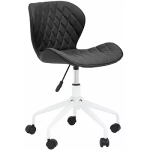 Brent Black And White Home Office Chair - Premier Housewares