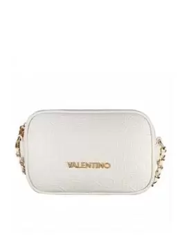 Valentino Bags Valentino Relax Embossed Crossbody- White, Women