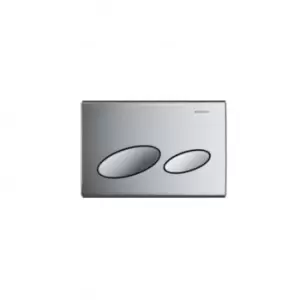 Geberit Flush Plate KAPPA20 For Dual Flush: Gloss Chrome-plated - 495484