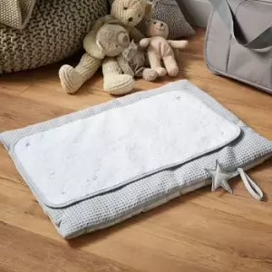 Silver Lining Roly Poly Travel & Change Mat, Grey - Clair De Lune
