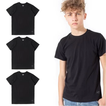 Hype 3 Pack T Shirts Junior Boys - Black