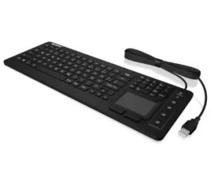 KeySonic KSK-6231INEL keyboard USB QWERTZ Swiss Black