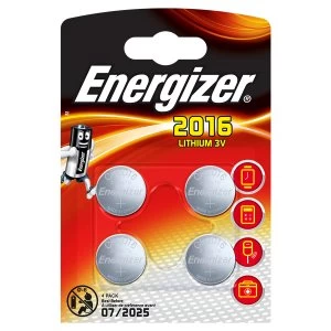Energizer CR2016 Batteries 4 Pack