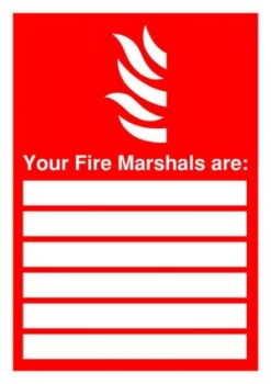Signslab A4 297x210 Ur Fire Marshals Pvc