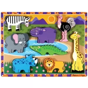 Melissa & Doug Safari Animals Chuncky Puzzle