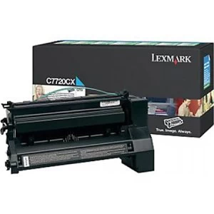 Lexmark C7720CX Cyan Laser Toner Ink Cartridge