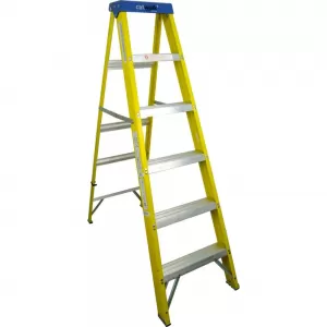 YOUNGMAN S400 6 Tread Step Ladder Builders Fibreglass