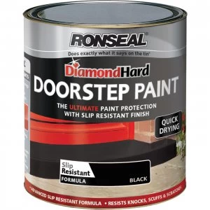 Ronseal Diamond Hard Door Step Paint Black 250ml