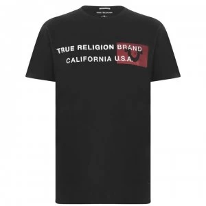 True Religion California T Shirt - Black