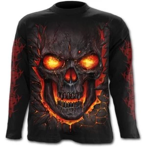 SkullLava Mens XX-Large Long Sleeve T-Shirt - Black