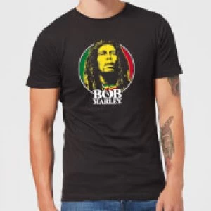 Bob Marley Face Logo Mens T-Shirt - Black - S