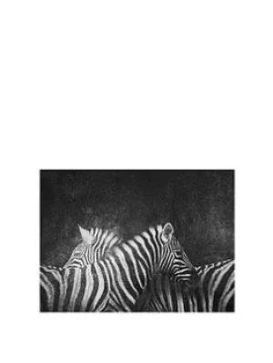 Arthouse Zebra Canvas With Glitter