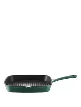 Tower Olive 23Cm Grill Pan Cast Iron