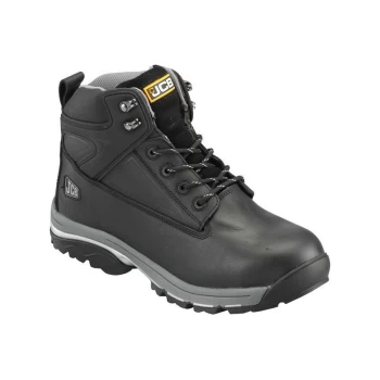 JCB Fast Track Leather Safety Boots S3 - Black - UK 7 - FTRACKB/07