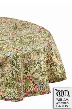 William Morris Golden Lily Fabric Circle Tablecloth