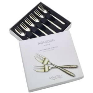 Arthur Price Monsoon Champagne Mirage Pastry Fork Set