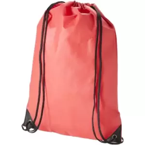 Bullet Evergreen Non Woven Premium Rucksack (34 x 42cm) (Red)