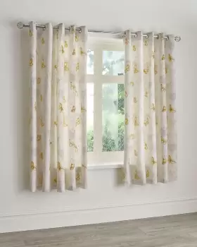 Cotton Traders Butterfly Garden Curtains in Yellow