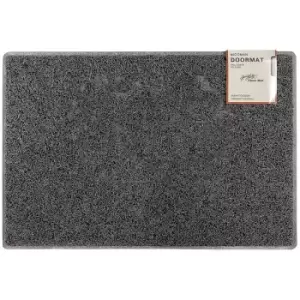 Plain Large Doormat in Grey