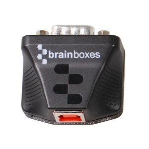 Brainboxes US-235 RS232 USB Black cable interface/gender adapter