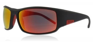 Bolle King Sunglasses Matte Black Red Matte Black Red 63mm