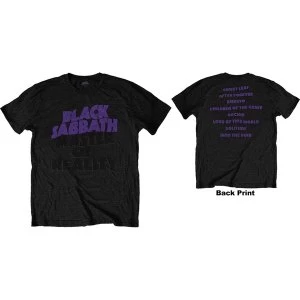 Black Sabbath - Masters of Reality Album Mens X-Large T-Shirt - Black
