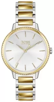 BOSS 1502568 Womens Signature Two-Tone Steel Bracelet Watch