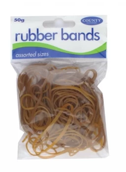 County Rubber Bands Natural 50gm