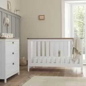 Tutti Bambini Verona 2 Piece Nursery Furniture Set in White and Oak