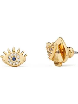 Kate Spade New York Evil Eye And Heart Studs - Gold