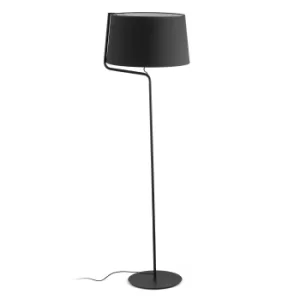 Berni 1 Light Floor Lamp Black, E27