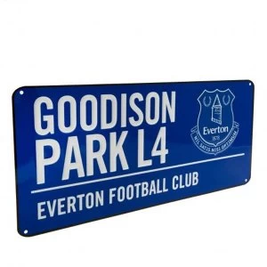 Everton FC Blue Street Sign