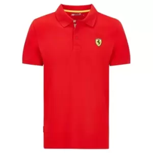 2022 Ferrari Scuderia Mens Classic Polo Shirt (Red)
